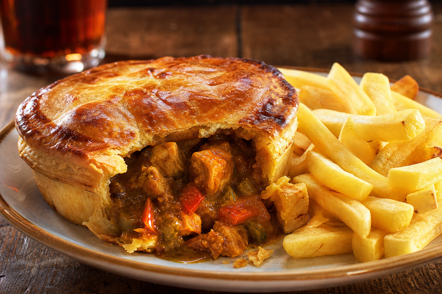 Chicken Balti Pie