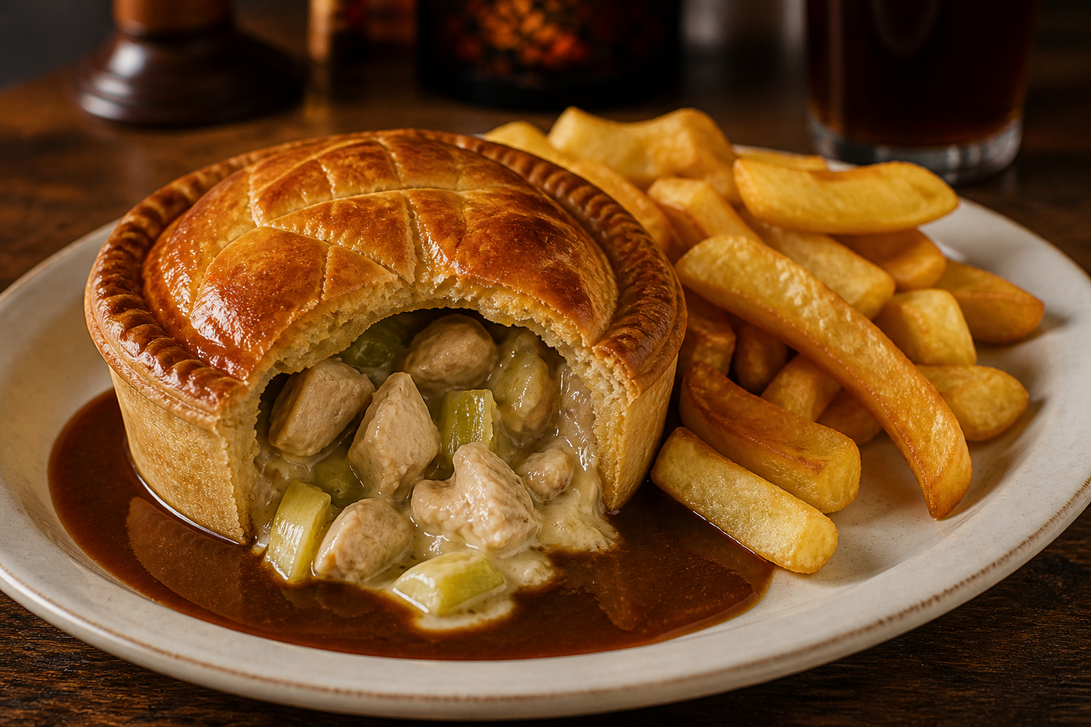 Chicken & Leek Pie