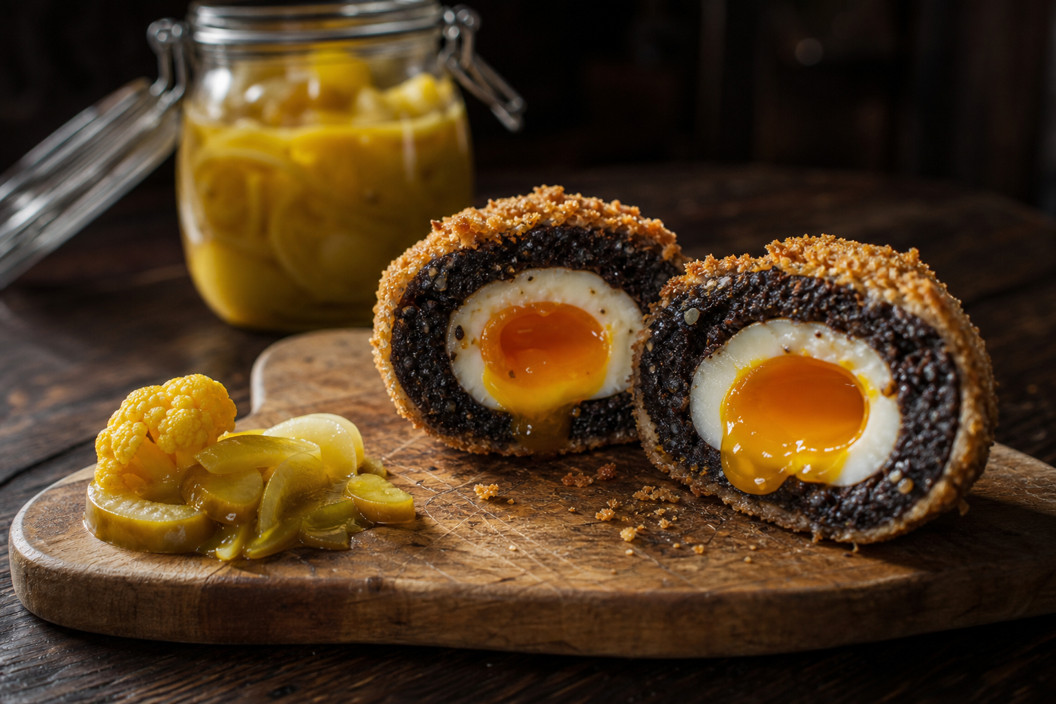Black Pudding Scotch Egg