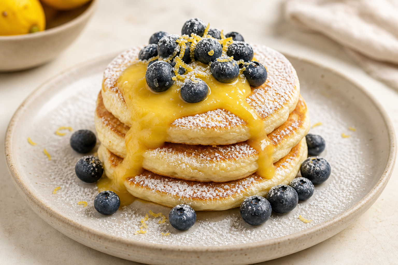 Lemon Ricotta Pancakes